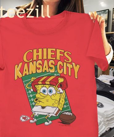 Kansas City Chiefs- Spongebob Squarepants Shirt