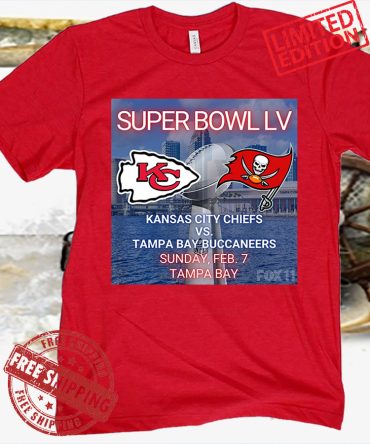 Kansas City Chiefs Vs Tampa Bay Buccaneers Super Bowl 2021 Poster Tee
