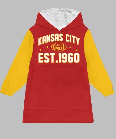 Kansas City Football Blanket Hoodie