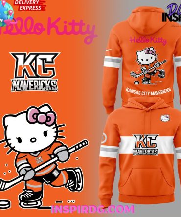 Kansas City Mavericks X Hello Kitty Special All Over Print Hoodie, 3D Hoodie