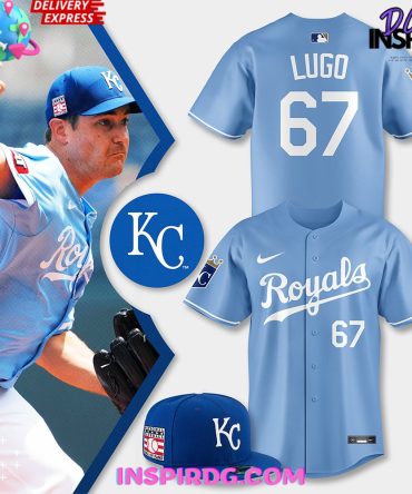 Kansas City Royals Lugo Light Blue Baseball Jersey