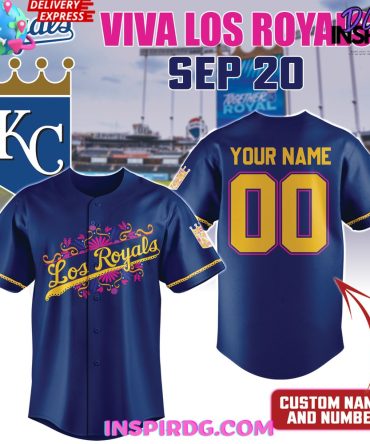 Kansas City Royals X Viva Los Royals Custom Baseball Jersey