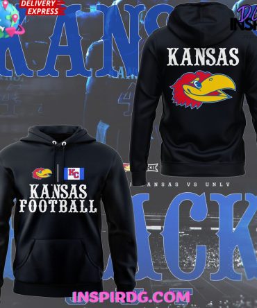 Kansas Jayhawks Football 2024 Black Hoodie
