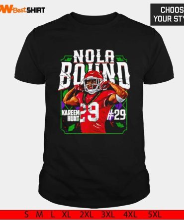 Kareem Hunt Kansas City Chiefs 2025 Nola Bound Shirt