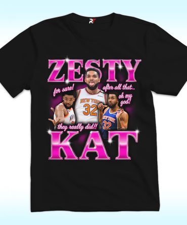 Karl-Anthony Towns, Zesty Kat Shirt, New York Knicks