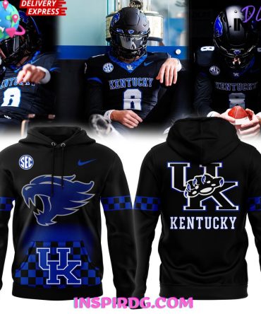Kentucky Wildcats Sec Nike Checkered Black Hoodie