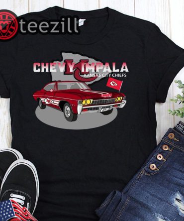 Kids Chevy Impala 1967 Kansas City Chiefs Shirt