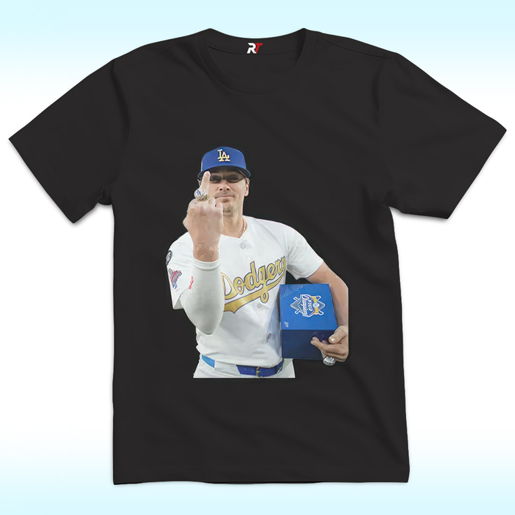 Kike Hernandez Ring Middle Finger Shirt, Los Angeles Dodgers