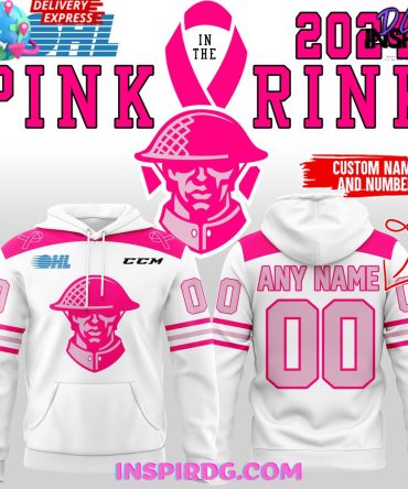 Kitchener Rangers Pink In The Rink 2024 Hoodie