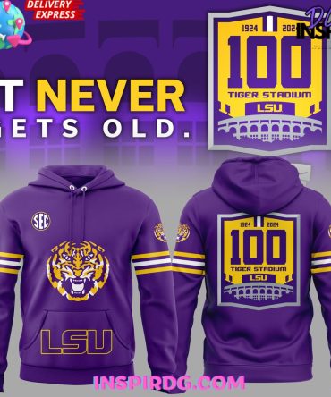 Lsu Tigers 100 Tiger Stadium Special Purple Hoodie