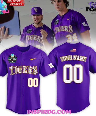 Lsu Tigers 2025 Ncaa College World Series Special Baseball Jersey