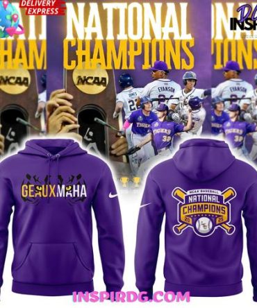 Lsu Tigers Geauxmaha National Champions 2025 Purple All Over Print Hoodie