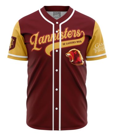 Lannisters Of Casterly Rock Game Of Thrones Baseball Jersey