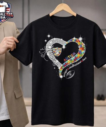 Las Vegas Raiders Accept Understand Love Autism Diamond Heart 2026 Unisex Shirt