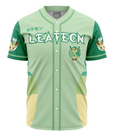 Leafeon Eeveelution Pokemon Baseball Jersey