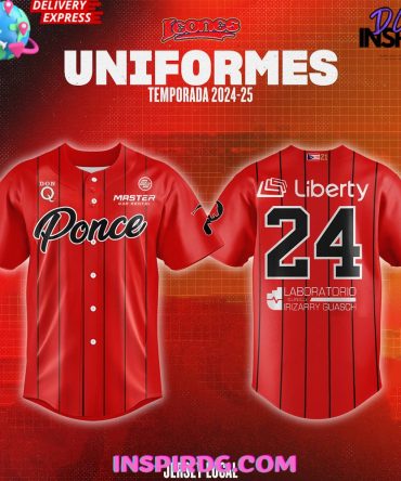 Leones De Ponce Lbprc Uniformes Temporada 2024/25 Red Baseball Jersey