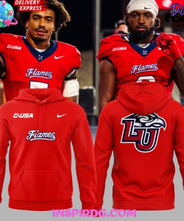 Liberty Flames Football 2024 Red Hoodie