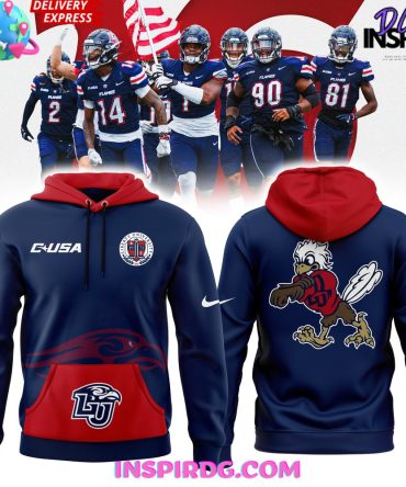 Liberty Flames Football Team Spirit 2024 Blue Hoodie