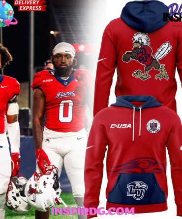 Liberty Flames Football Team Spirit 2024 Red Hoodie