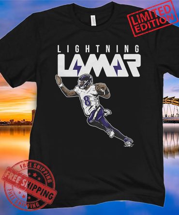 Lightning Lamar Jackson Shirt Baltimore - Nflpa Licensed