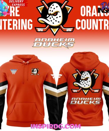 Limited Edition Anaheim Ducks Orange Country Hoodie 2024