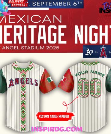 Los Angeles Angels 2025 Mexican Heritage Night Baseball Jersey