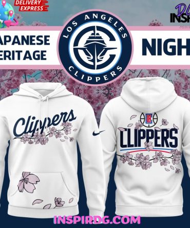Los Angeles Clippers Japanese Heritage Night 2025 White All Over Print Hoodie, 3D Hoodie