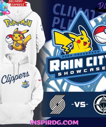 Los Angeles Clippers X Pokemon Rain City Showcase 2024 Hoodie