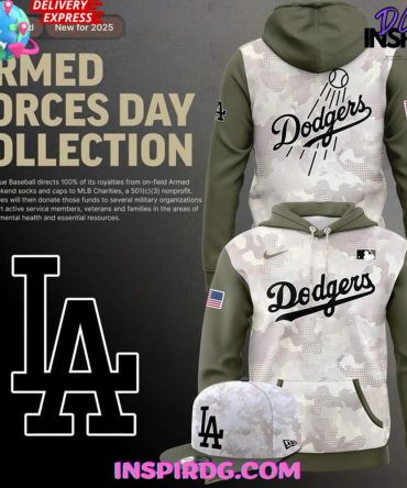 Limited Edition Dodgers Armed Forces Hoodie – Support Veterans 2025