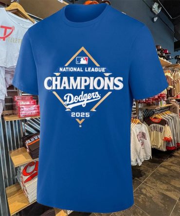 Los Angeles Dodgers 2025 National League Champions Mlb T-Shirts