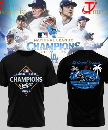 Los Angeles Dodgers 2025 National League Champions Mlb World Series T-Shirts