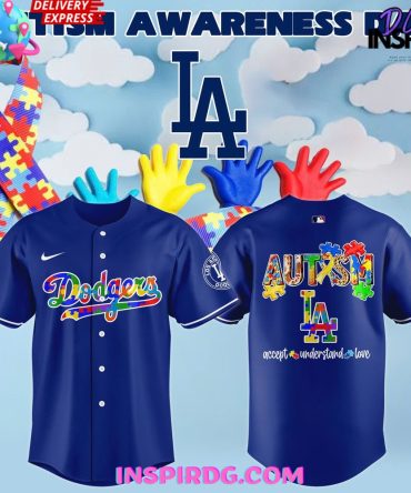 Los Angeles Dodgers Autism Awareness 2025 Baseball Jersey