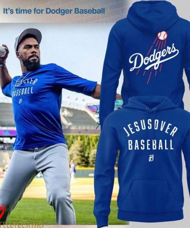 Los Angeles Dodgers Jesus Over Baseball T-Shirts