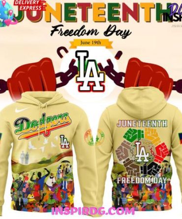 Los Angeles Dodgers Juneteenth Freedom Day 2025 All Over Print Hoodie