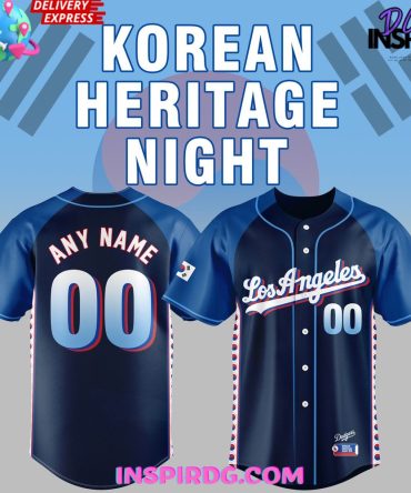 Los Angeles Dodgers Korean Heritage Night 2025 Baseball Jersey