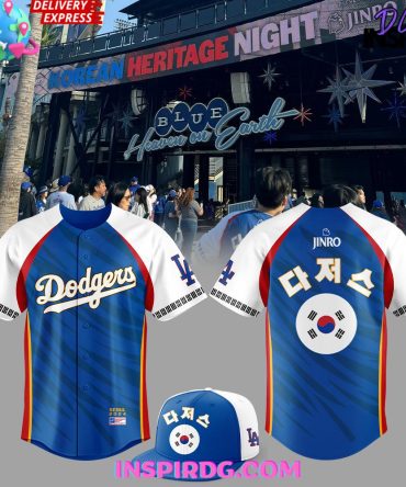 Los Angeles Dodgers Korean Heritage Night Baseball Jersey