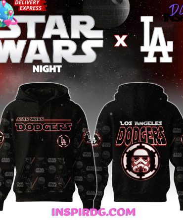 Los Angeles Dodgers Mlb X Star Wars Night 2025 All Over Print Hoodie