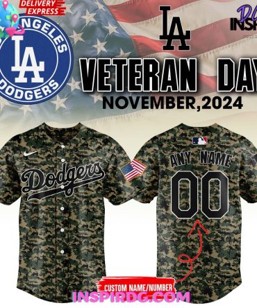 Los Angeles Dodgers Veterans Day 2024 Baseball Jersey
