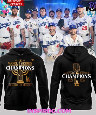 Los Angeles Dodgers World Series Champions 2024 Black Hoodie