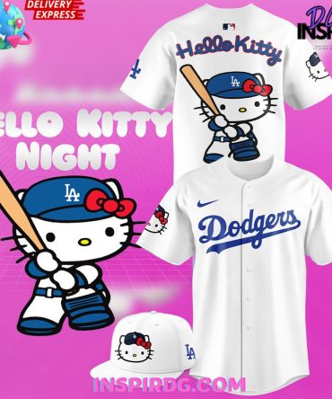 Los Angeles Dodgers X Hello Kitty Night 2024 Baseball Jersey