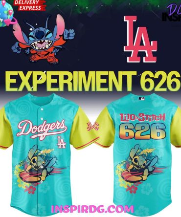 Los Angeles Dodgers X Lilo & Stitch “Experiment 626” Baseball Jersey