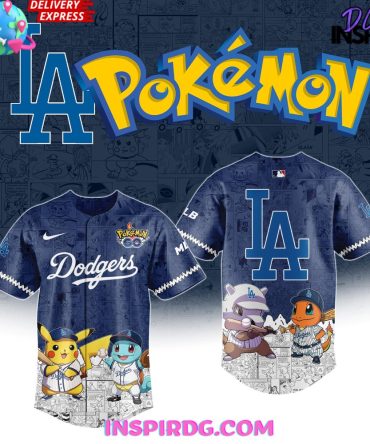 Los Angeles Dodgers X Pokémon Night Game 2025 Jersey