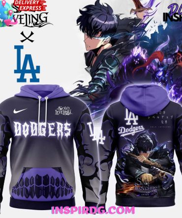 Los Angeles Dodgers X Solo Leveling Special All Over Print Hoodie