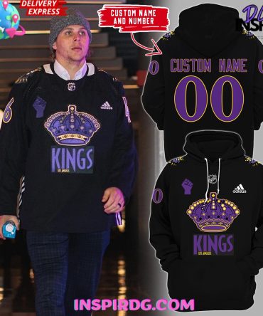 Los Angeles Kings Crown 2025 Adidas All Over Print Hoodie, 3D Hoodie