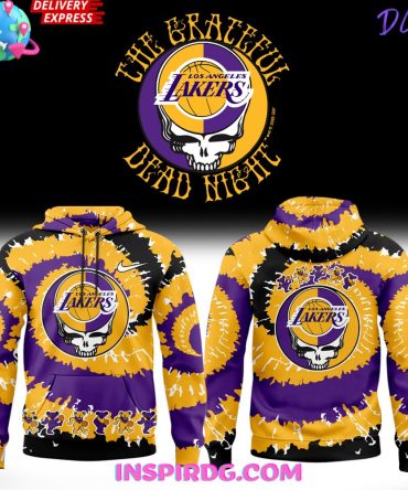 Los Angeles Lakers Grateful Dead Night Special All Over Print Hoodie, 3D Hoodie