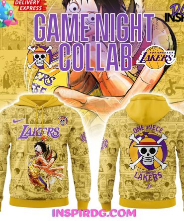 Los Angeles Lakers One Piece Game Night Special Yellow All Over Print Hoodie, 3D Hoodie