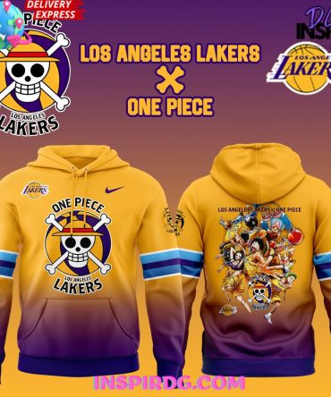 Los Angeles Lakers X One Piece Collaboration All Over Print Hoodie, 3D Hoodie