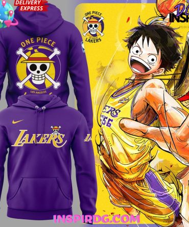 Los Angeles Lakers X One Piece Special Purple All Over Print Hoodie, 3D Hoodie