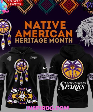 Los Angeles Sparks Native American Heritage Month 2025 All Over Print Hoodie, 3D Hoodie
