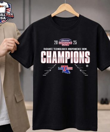 Louisiana Tech Bulldogs Football 2025 Champions Radiance Technologies Independence Bowl Unisex Shirt